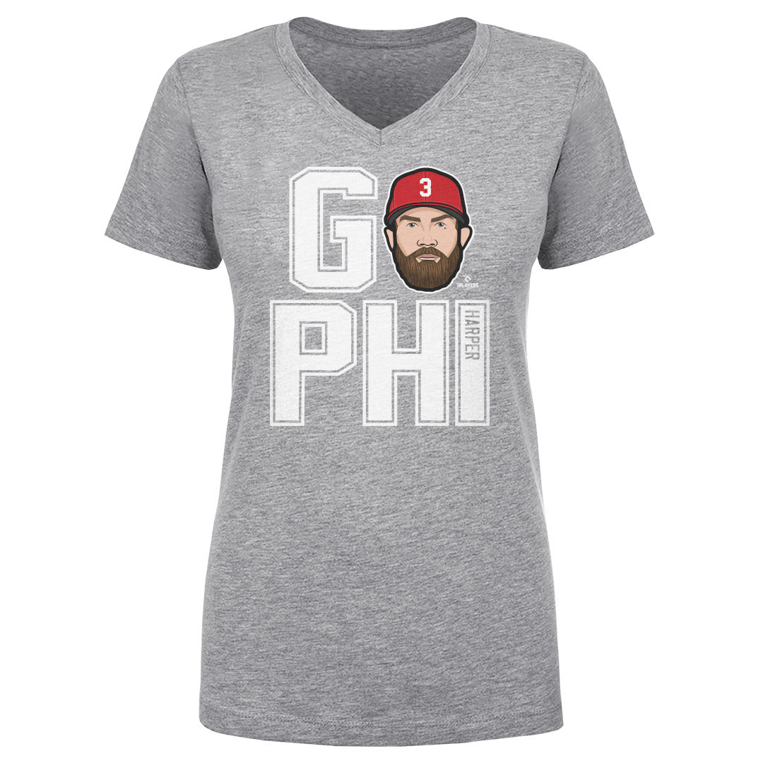 Bryce Harper Women&#39;s V-Neck T-Shirt | 500 LEVEL