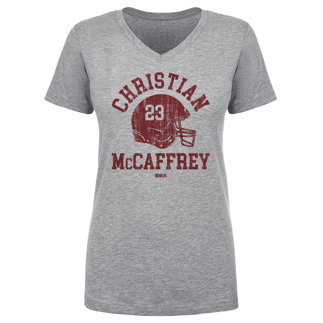 Christian McCaffrey Women&#39;s V-Neck T-Shirt | 500 LEVEL