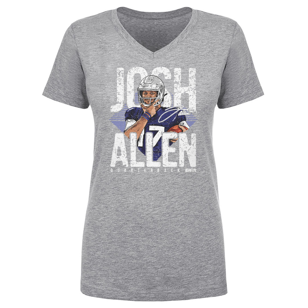 Josh Allen Women's T-Shirt  Buffalo Football Women's V-Neck T