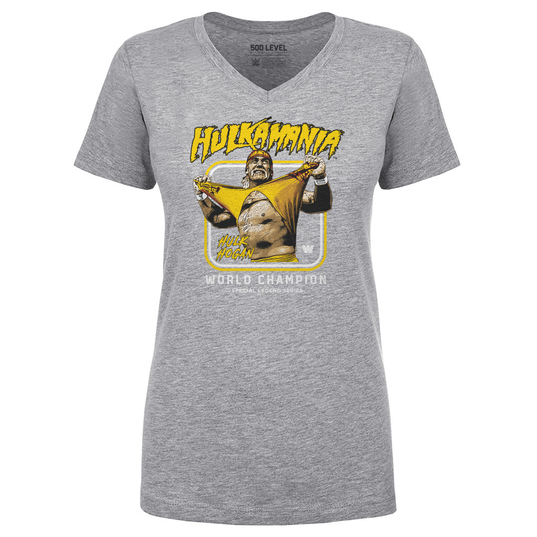 Hulk Hogan Women&#39;s V-Neck T-Shirt | 500 LEVEL