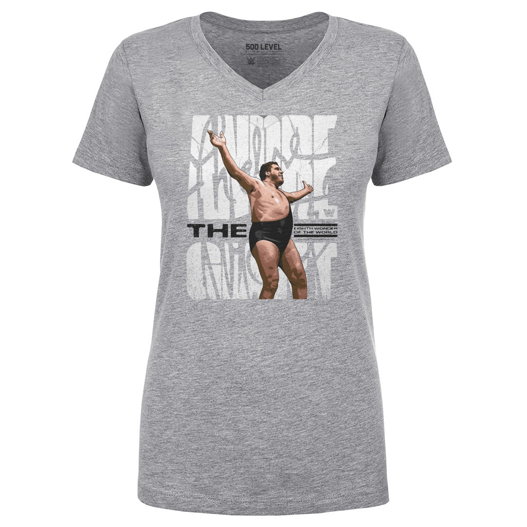 Andre The Giant Women&#39;s V-Neck T-Shirt | 500 LEVEL