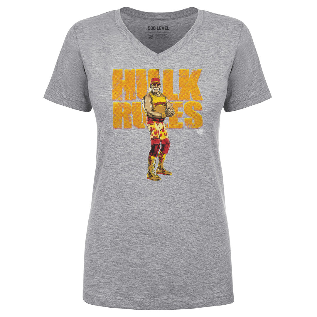 Hulk Hogan Women&#39;s V-Neck T-Shirt | 500 LEVEL