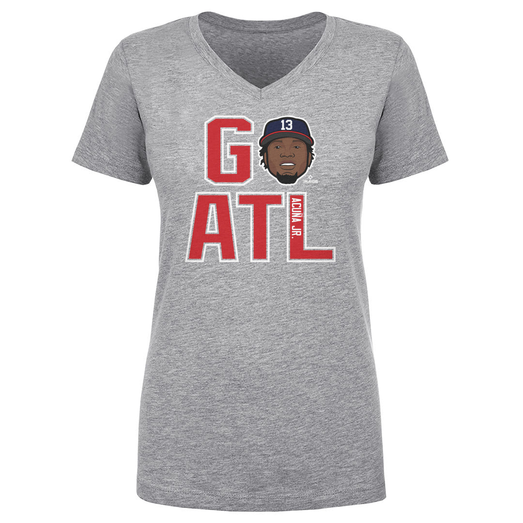 Ronald Acuna Jr. Women&#39;s V-Neck T-Shirt | 500 LEVEL