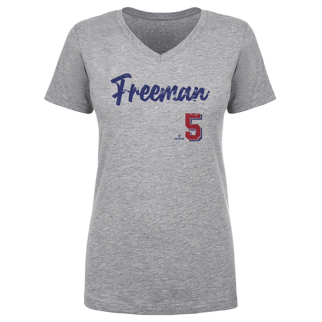 Freddie Freeman Women&#39;s V-Neck T-Shirt | 500 LEVEL