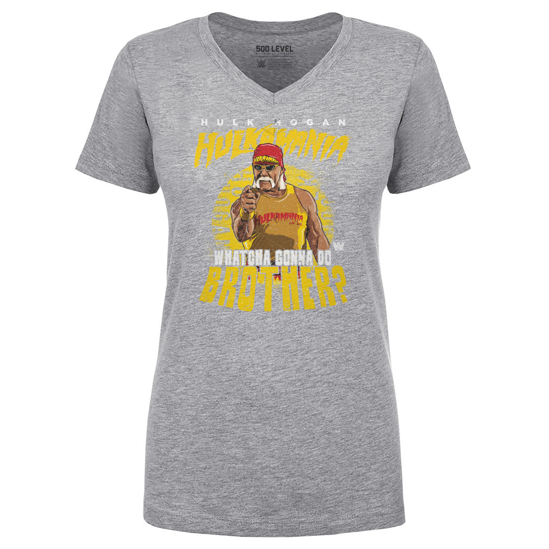 Hulk Hogan Women&#39;s V-Neck T-Shirt | 500 LEVEL