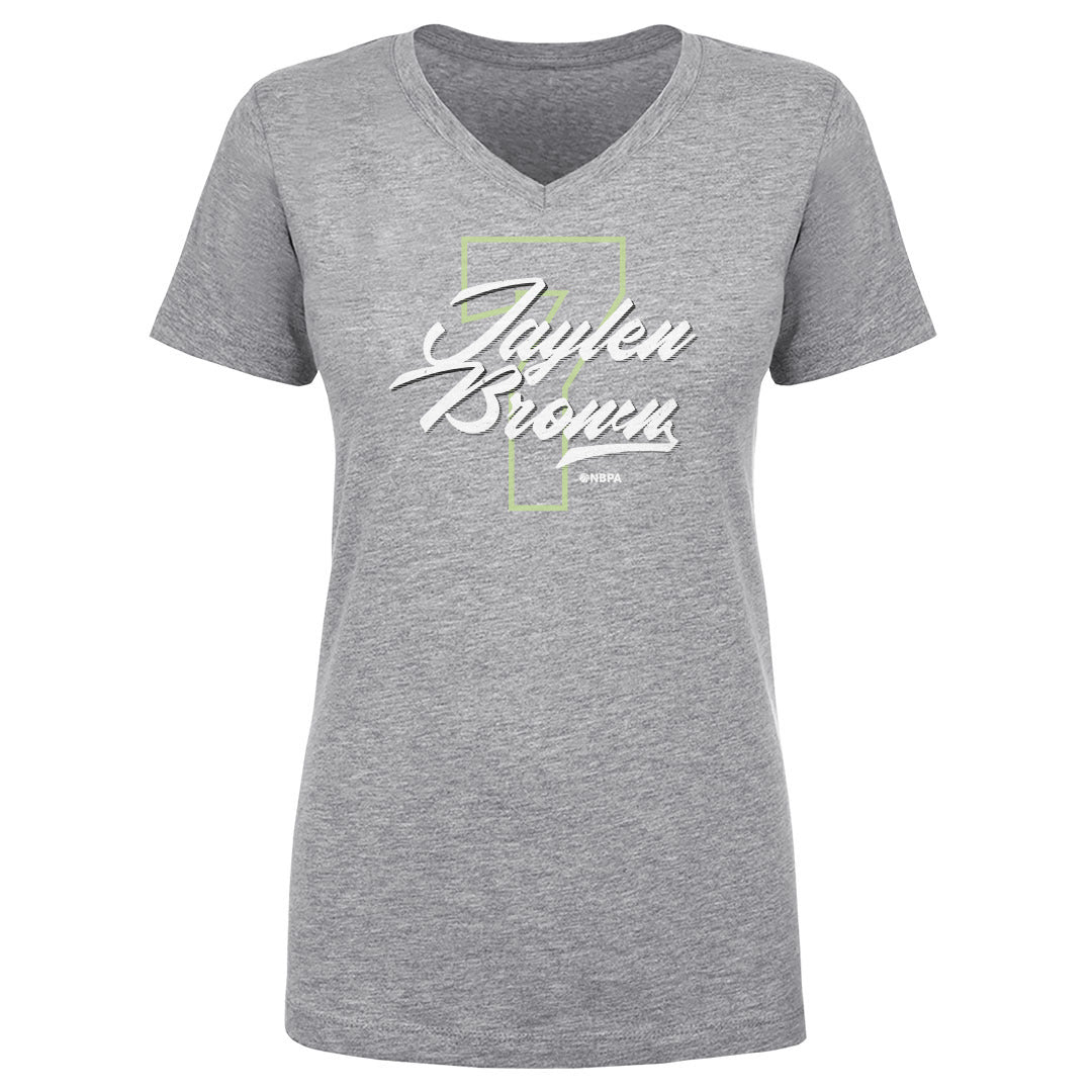 Jaylen Brown Women&#39;s V-Neck T-Shirt | 500 LEVEL