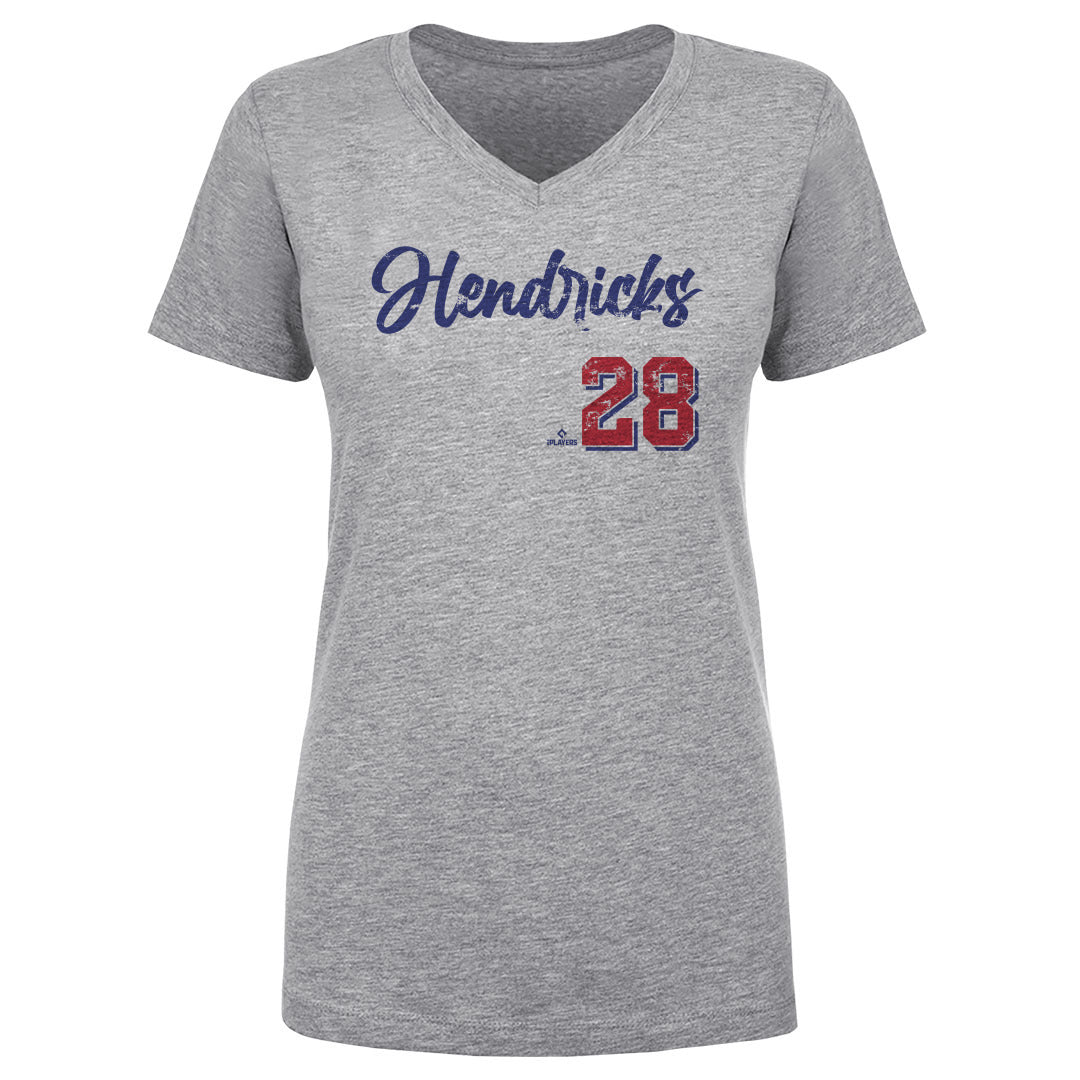 Kyle Hendricks Women&#39;s V-Neck T-Shirt | 500 LEVEL