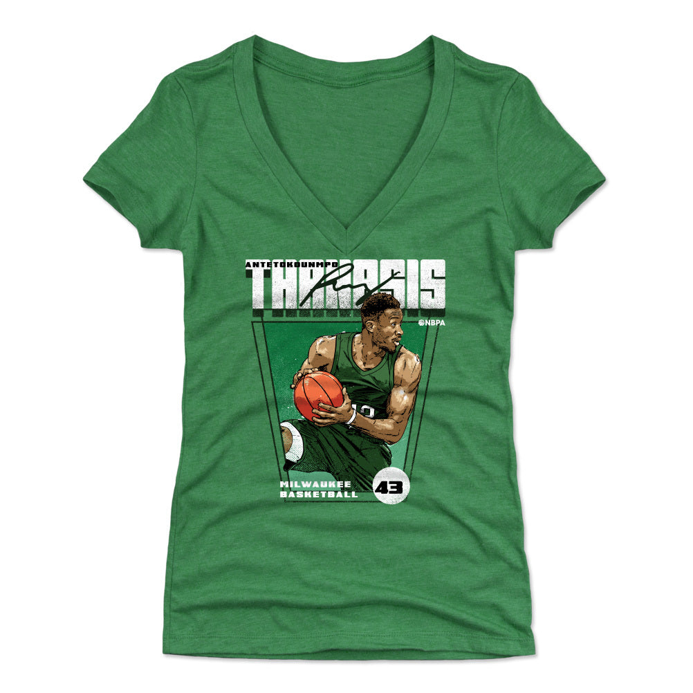 Thanasis Antetokounmpo Women&#39;s V-Neck T-Shirt | 500 LEVEL