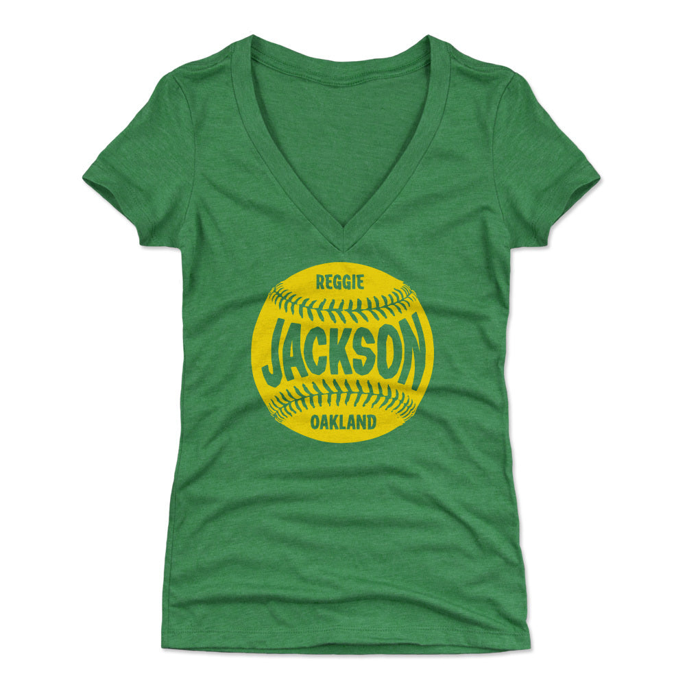 Reggie Jackson Women&#39;s V-Neck T-Shirt | 500 LEVEL