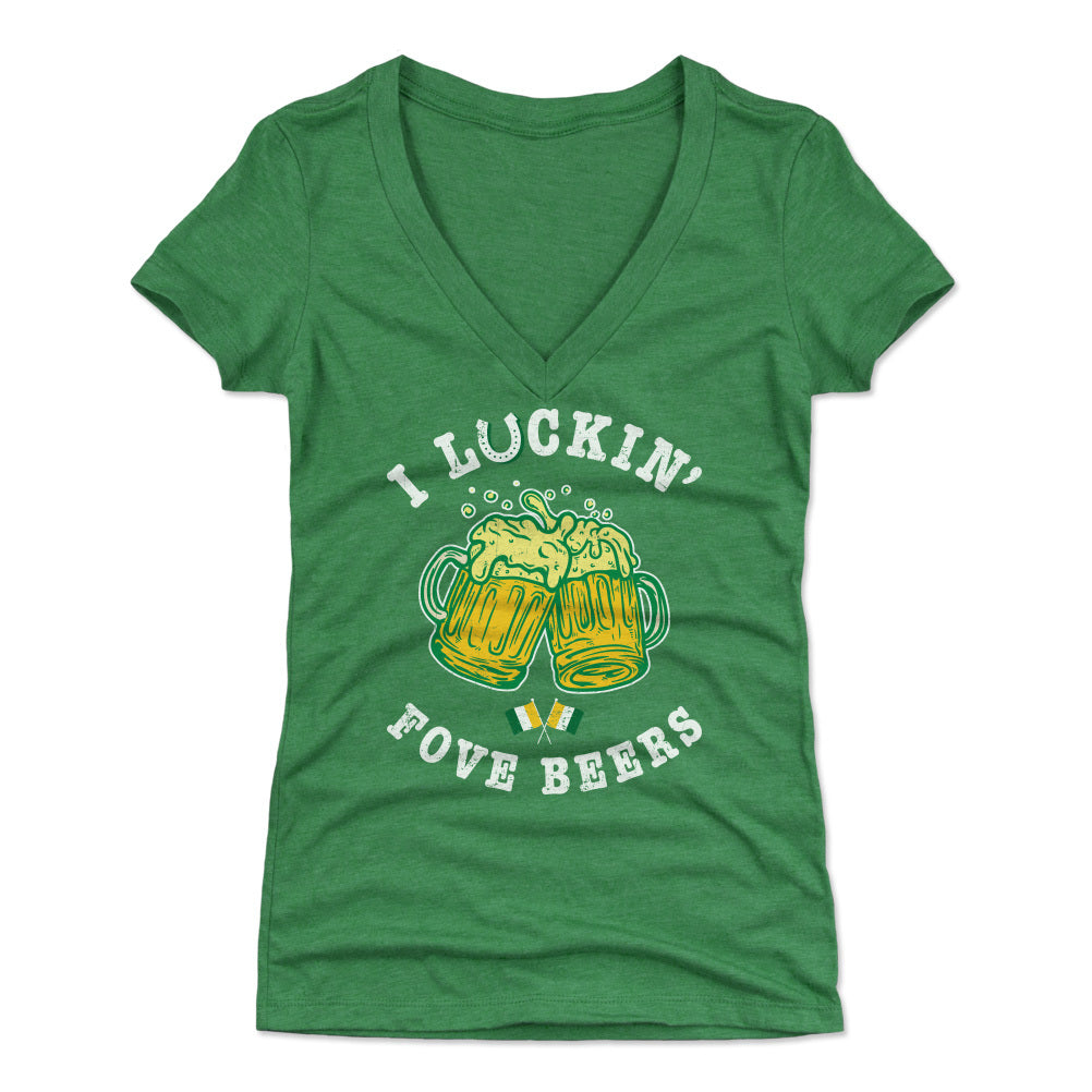 St. Patrick&#39;s Day Women&#39;s V-Neck T-Shirt | 500 LEVEL