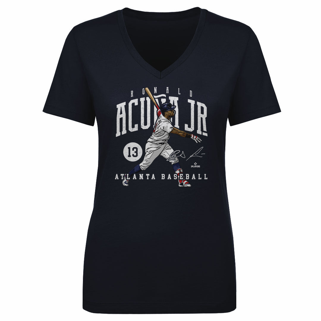 Ronald Acuna Jr. Women&#39;s V-Neck T-Shirt | 500 LEVEL