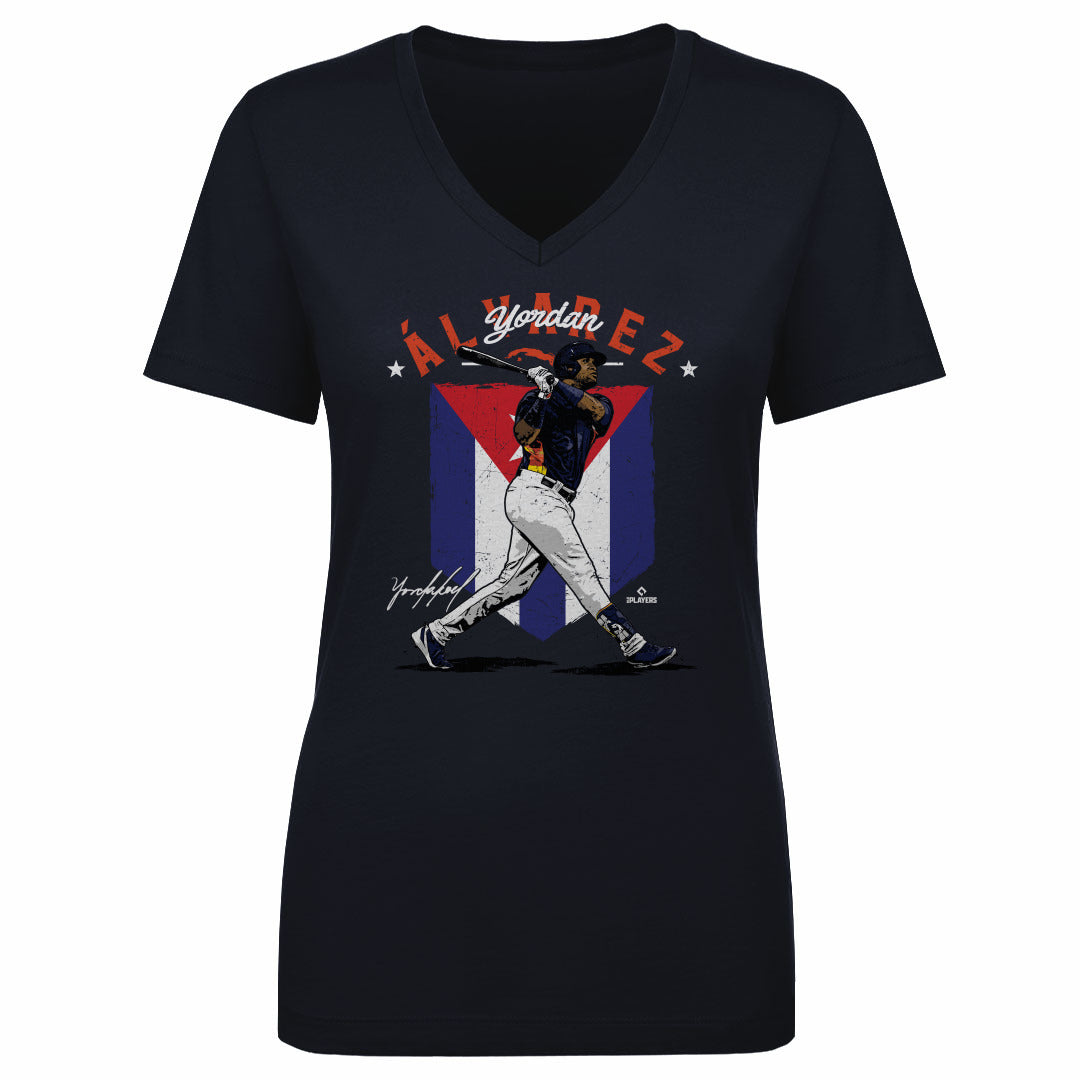 Yordan Alvarez Women&#39;s V-Neck T-Shirt | 500 LEVEL