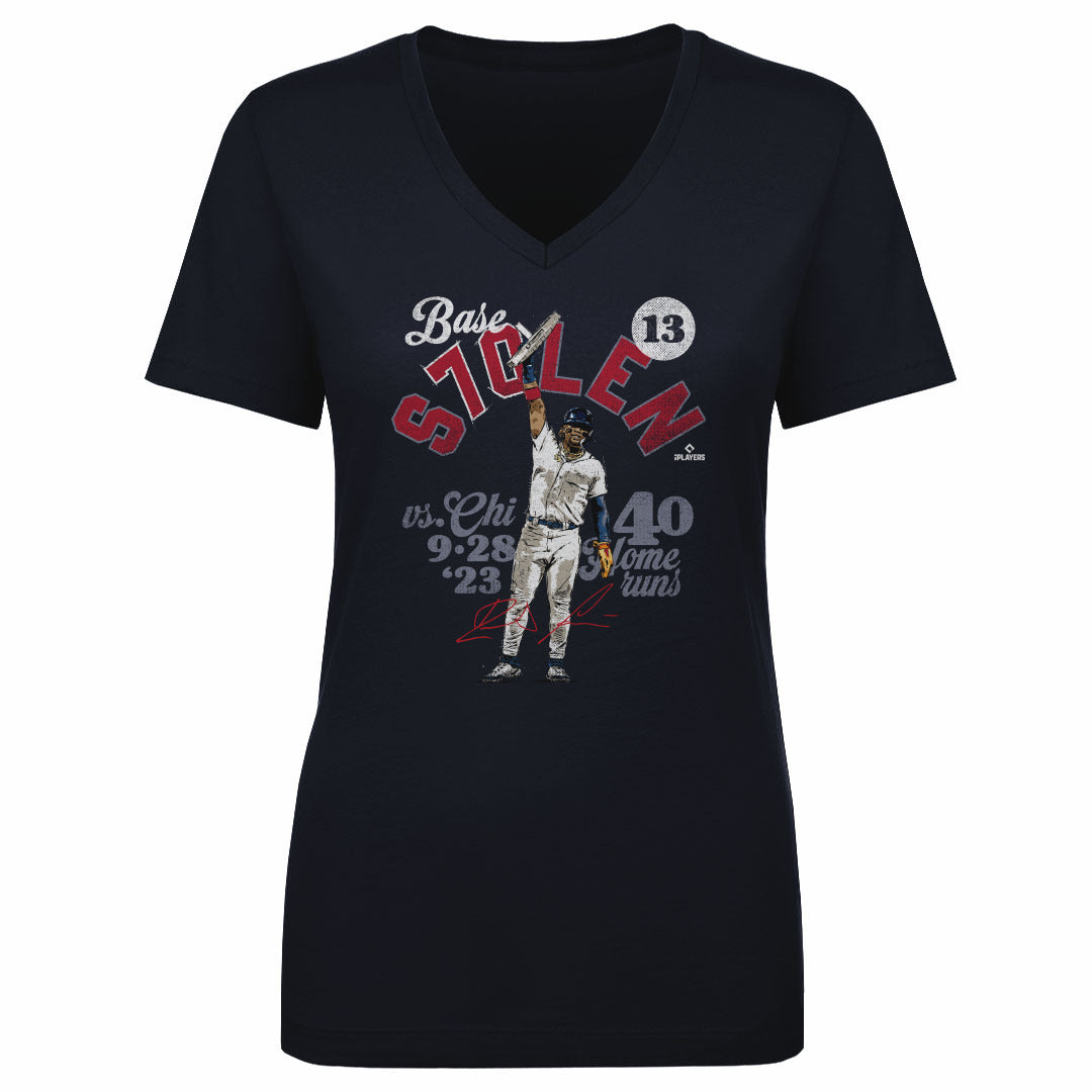 Ronald Acuna Jr. Women&#39;s V-Neck T-Shirt | 500 LEVEL