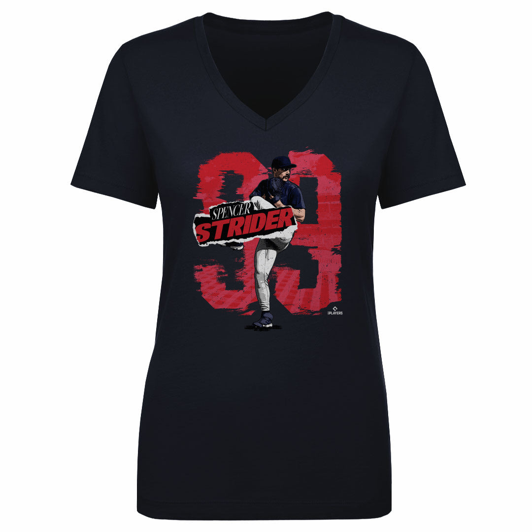 Spencer Strider Women&#39;s V-Neck T-Shirt | 500 LEVEL