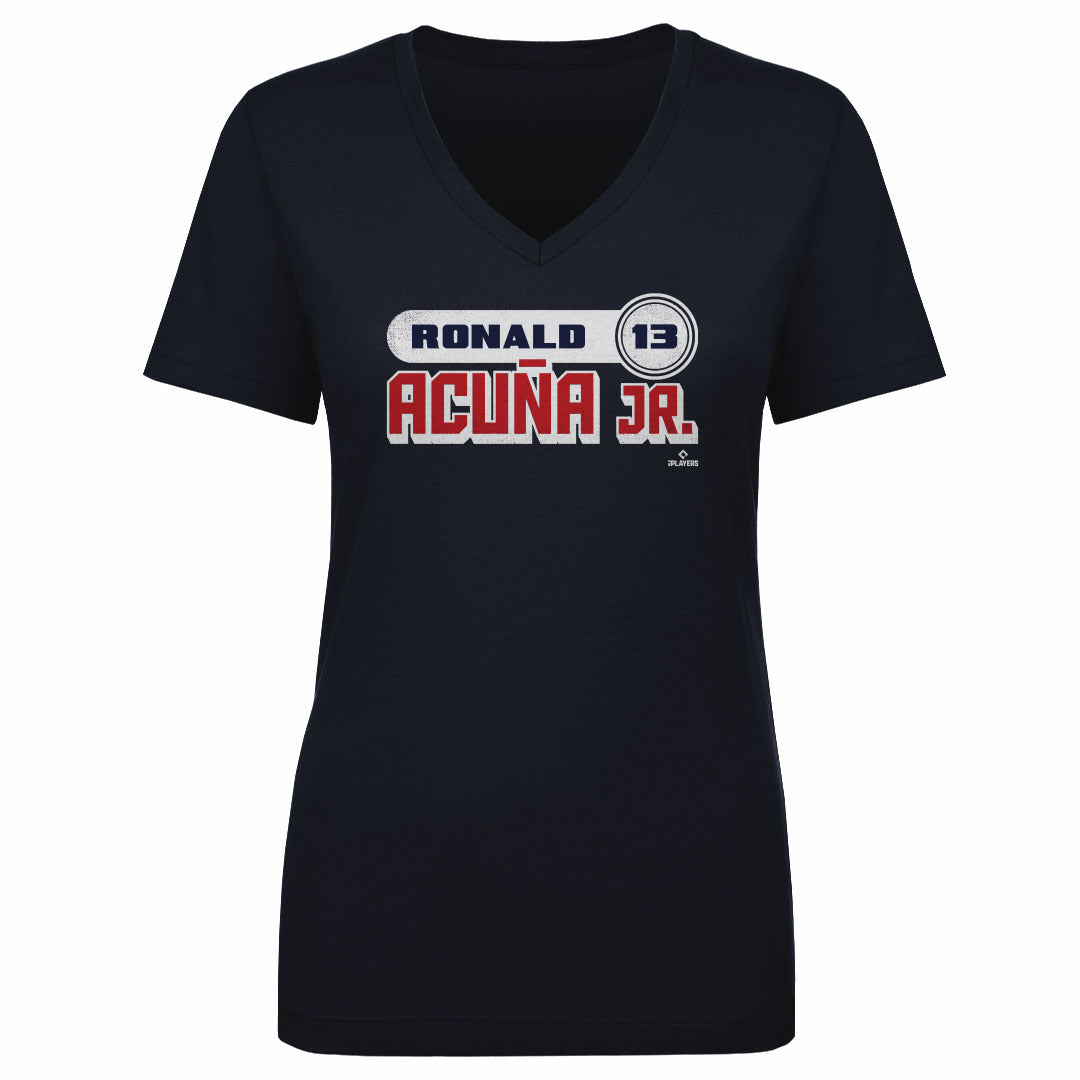 Ronald Acuna Jr. Women&#39;s V-Neck T-Shirt | 500 LEVEL