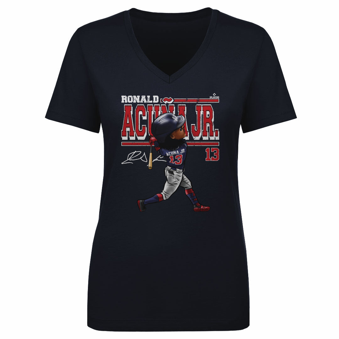 Ronald Acuna Jr. Women&#39;s V-Neck T-Shirt | 500 LEVEL