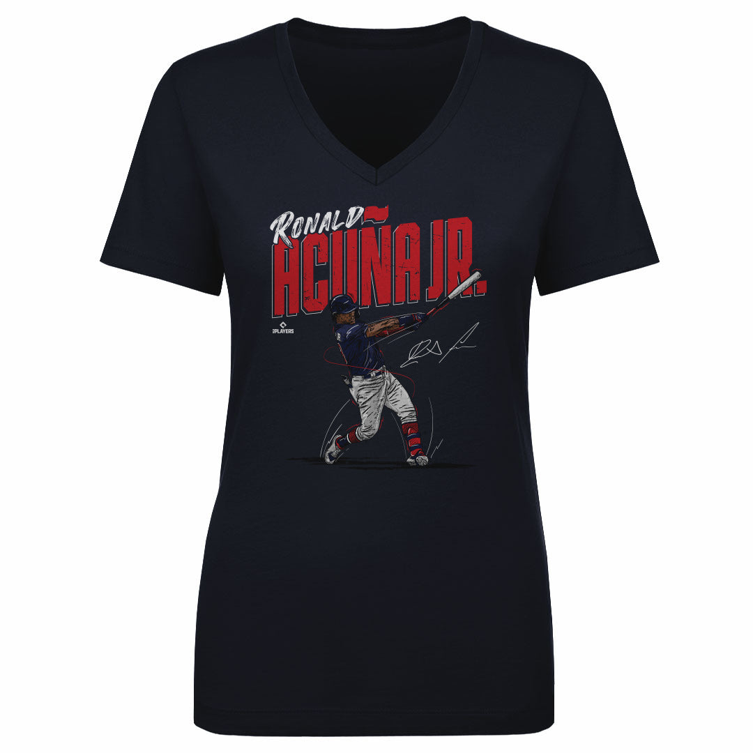 Ronald Acuna Jr. Women&#39;s V-Neck T-Shirt | 500 LEVEL