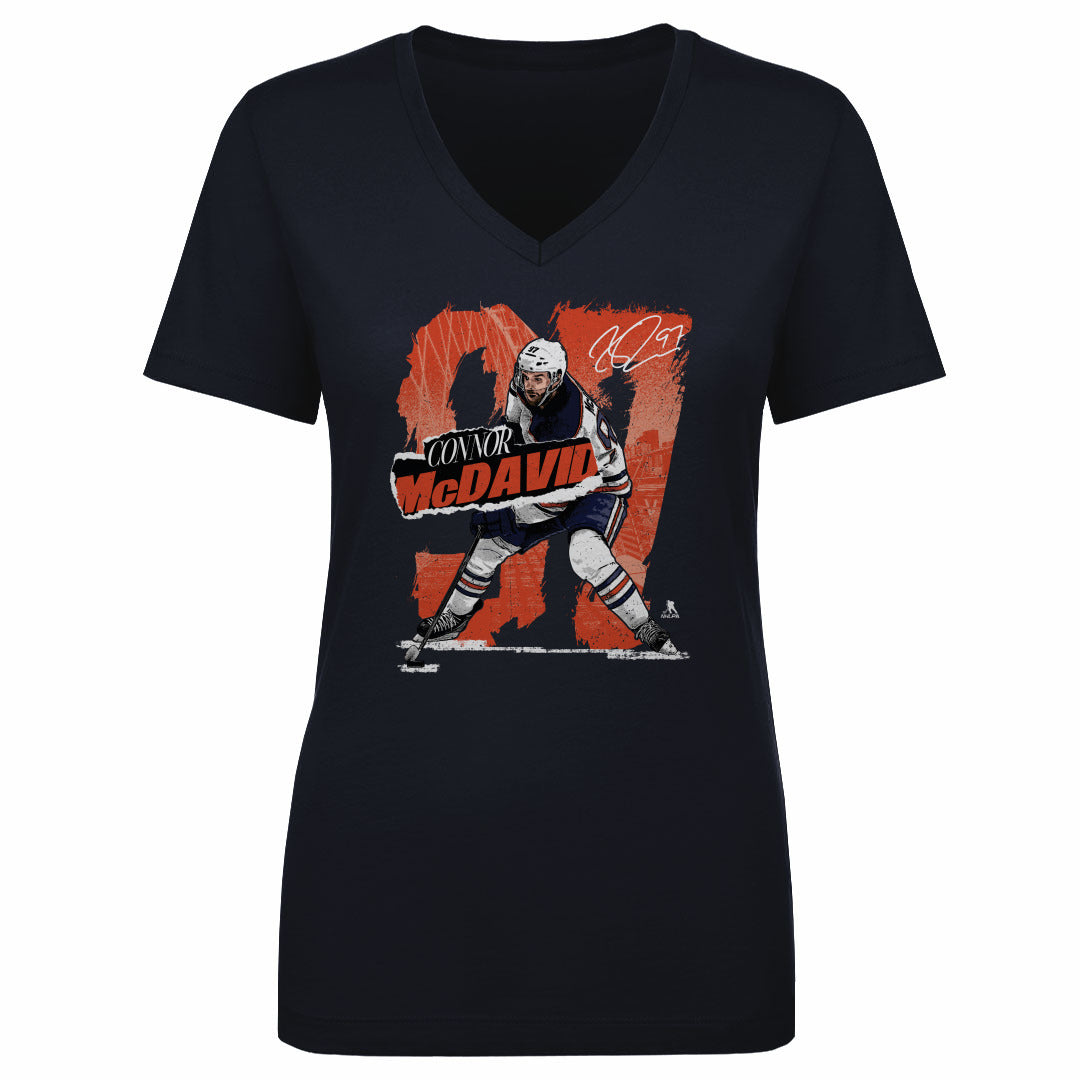 Connor McDavid Women&#39;s V-Neck T-Shirt | 500 LEVEL