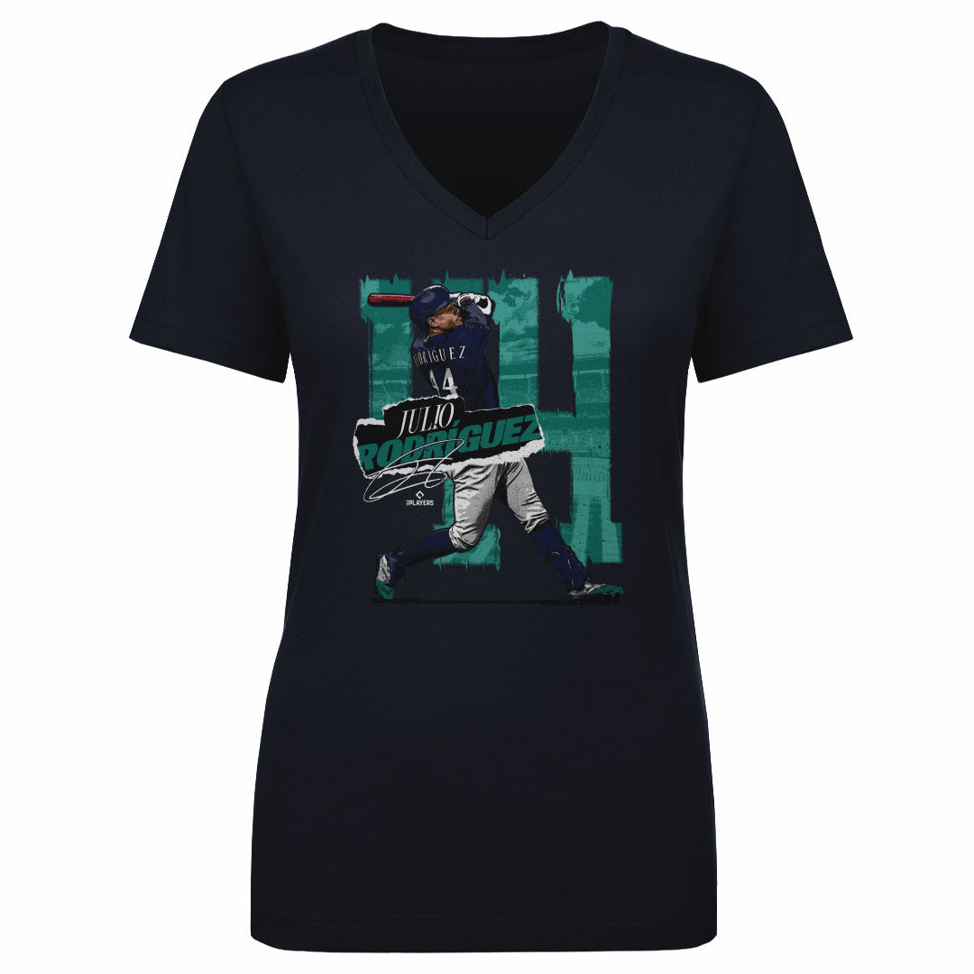 Julio Rodriguez Women&#39;s V-Neck T-Shirt | 500 LEVEL