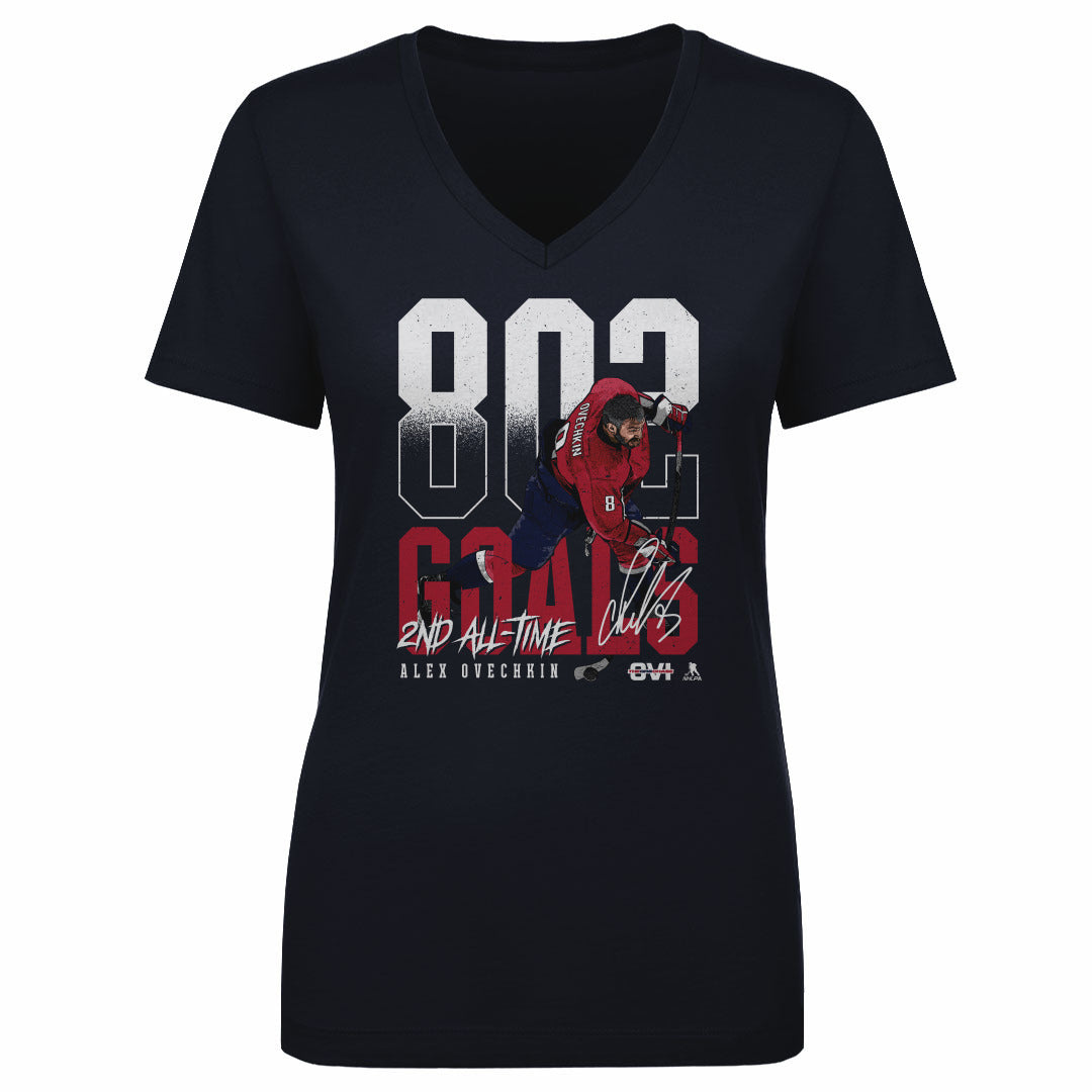 Alex Ovechkin Women&#39;s V-Neck T-Shirt | 500 LEVEL