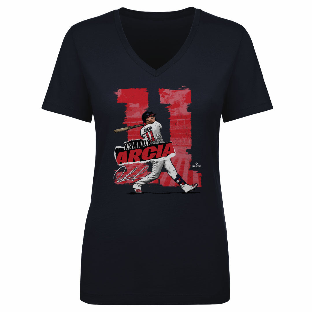 Orlando Arcia Women&#39;s V-Neck T-Shirt | 500 LEVEL