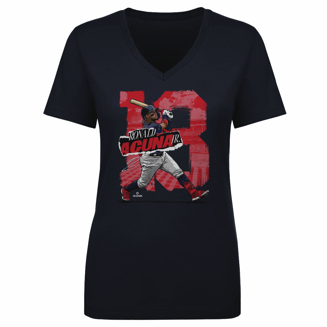 Ronald Acuna Jr. Women&#39;s V-Neck T-Shirt | 500 LEVEL