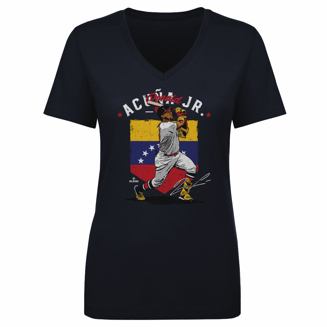 Ronald Acuna Jr. Women&#39;s V-Neck T-Shirt | 500 LEVEL