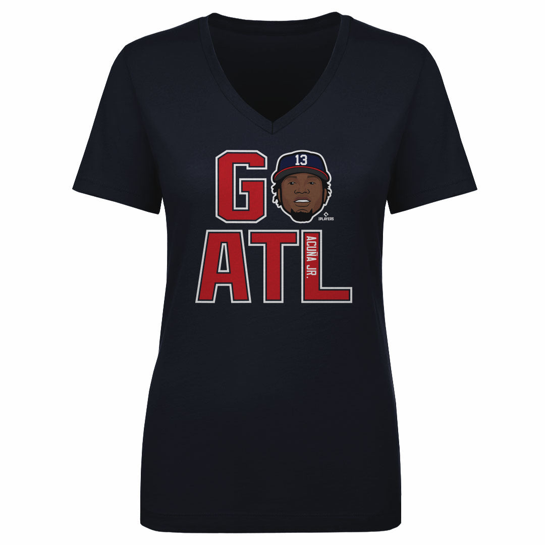 Ronald Acuna Jr. Women&#39;s V-Neck T-Shirt | 500 LEVEL