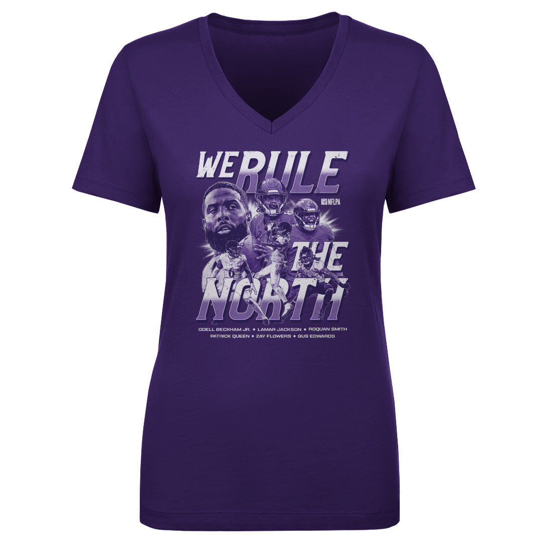 Lamar Jackson Women&#39;s V-Neck T-Shirt | 500 LEVEL