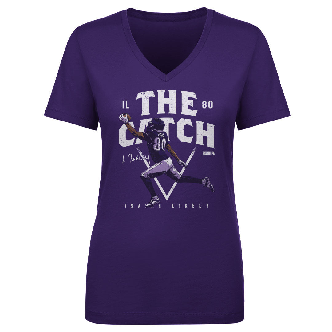 Isaiah Likely Women&#39;s V-Neck T-Shirt | 500 LEVEL