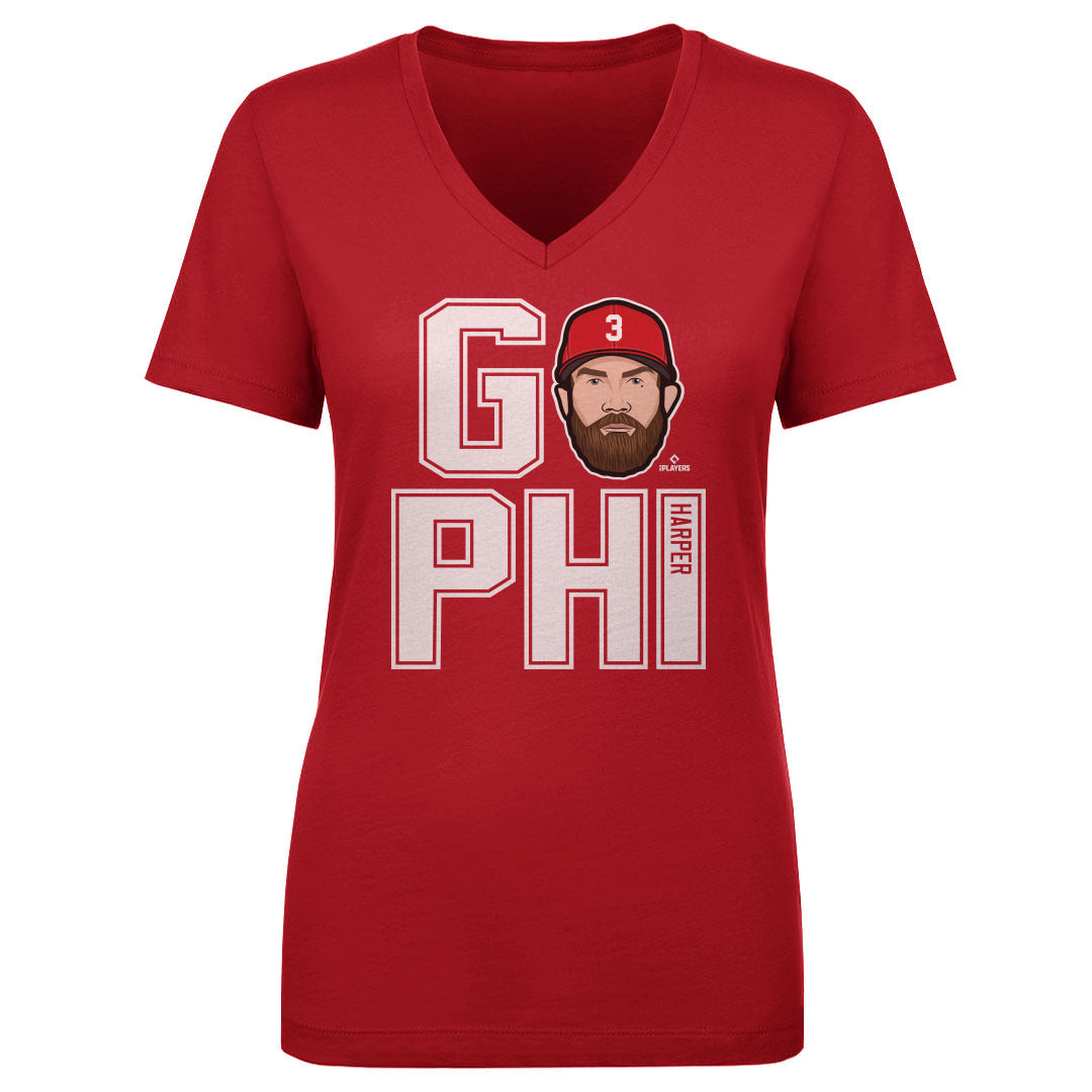 Bryce Harper Women&#39;s V-Neck T-Shirt | 500 LEVEL