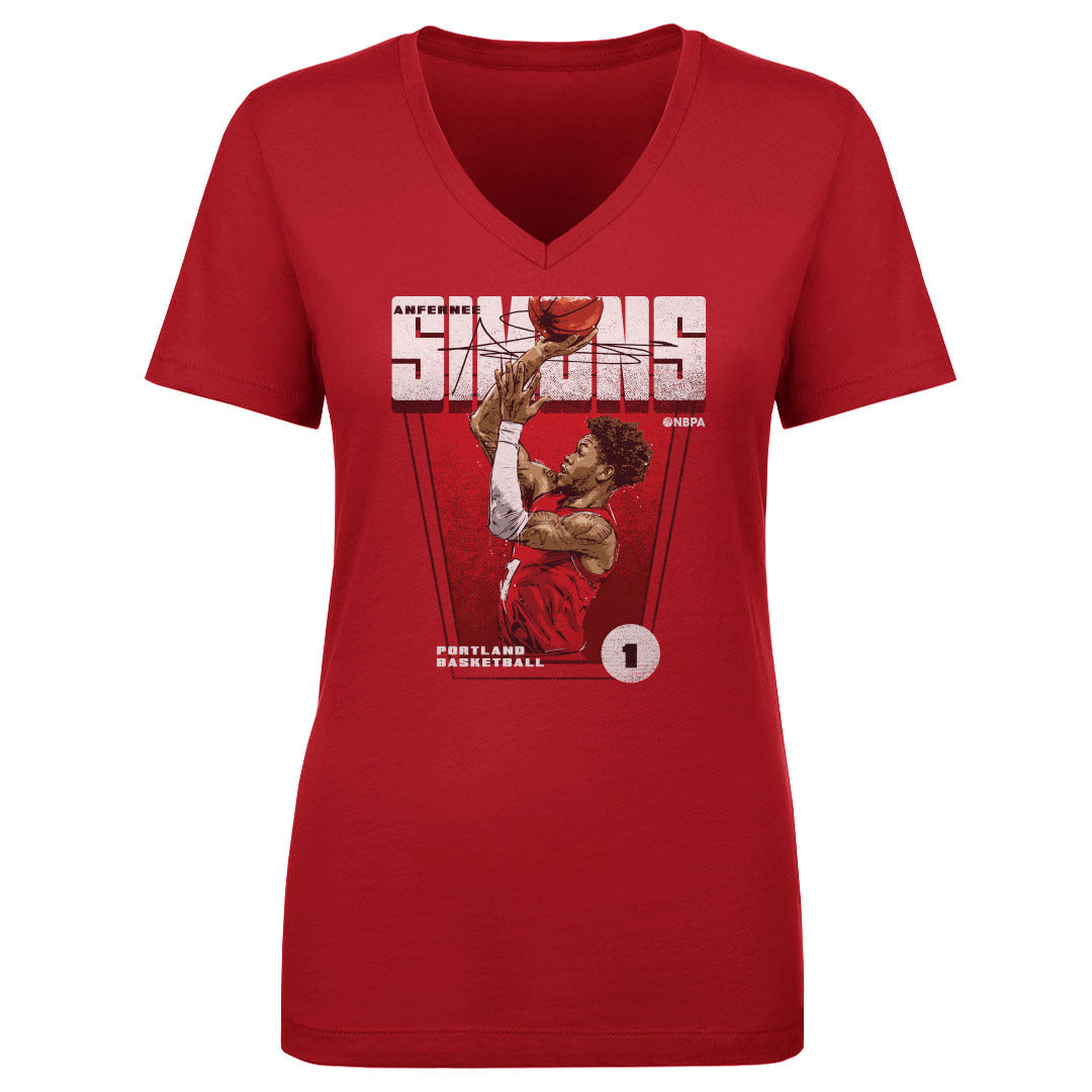 Anfernee Simons Women&#39;s V-Neck T-Shirt | 500 LEVEL