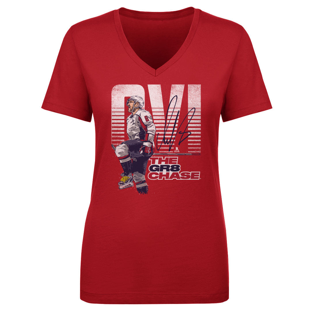 Alex Ovechkin Women&#39;s V-Neck T-Shirt | 500 LEVEL