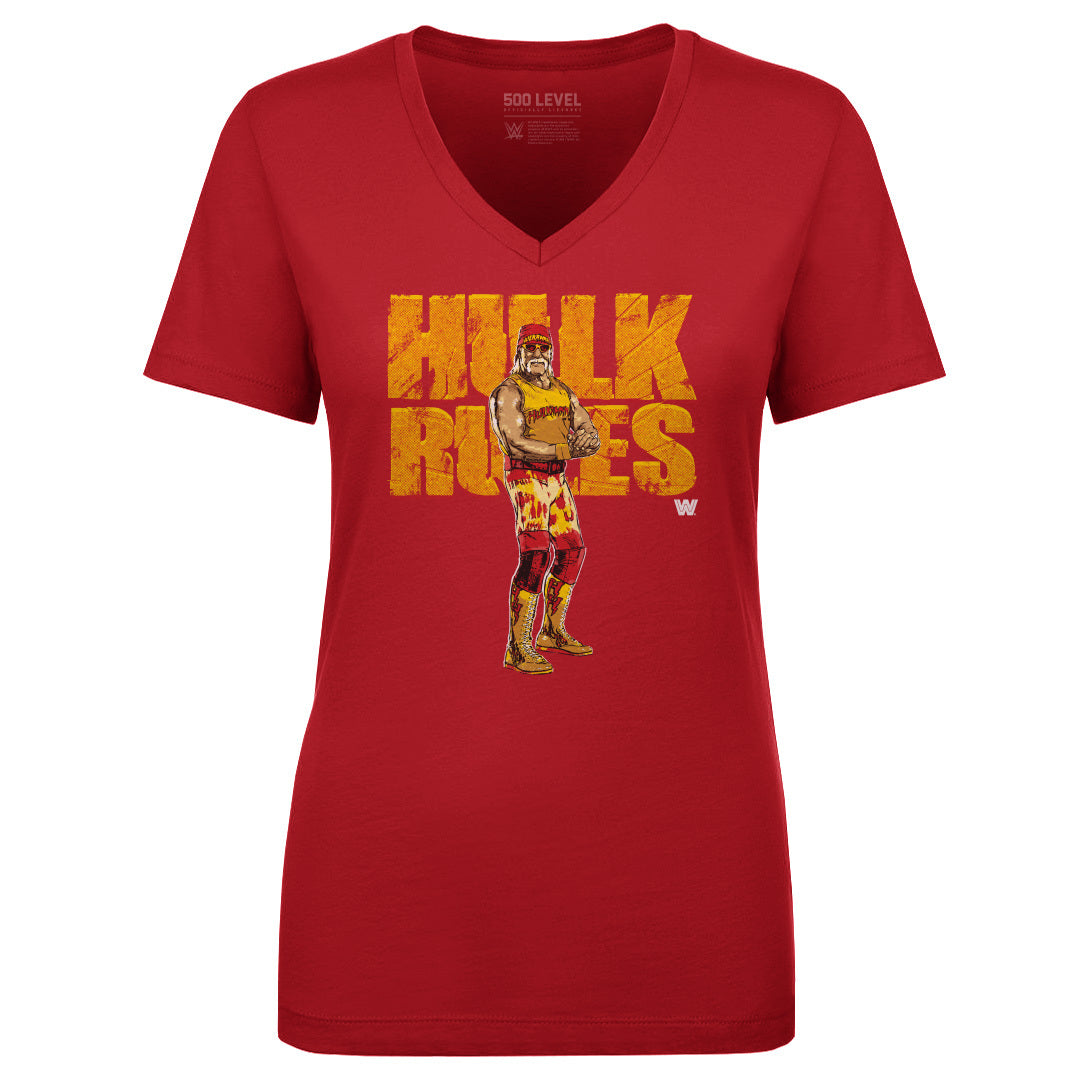 Hulk Hogan Women&#39;s V-Neck T-Shirt | 500 LEVEL