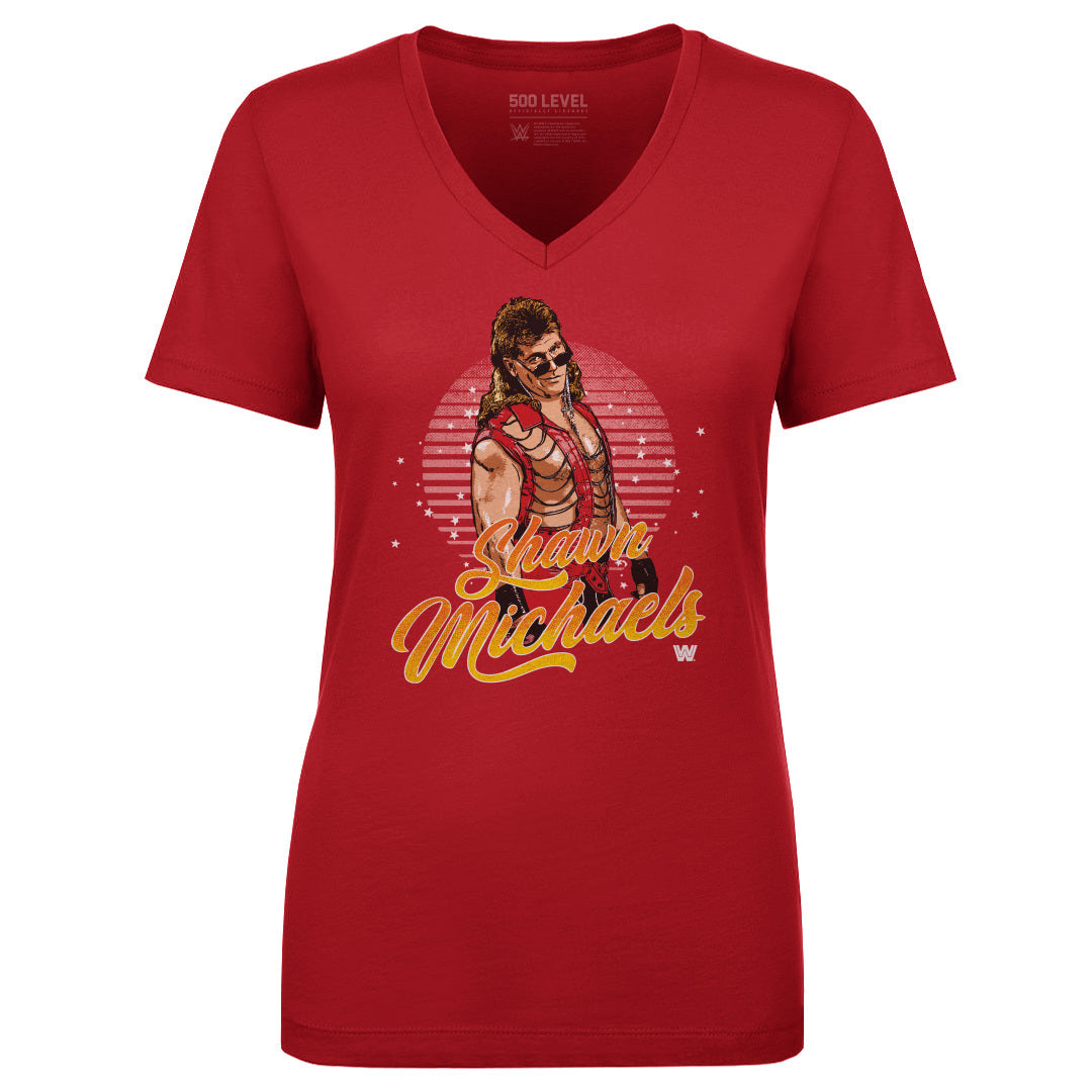 Shawn Michaels Women&#39;s V-Neck T-Shirt | 500 LEVEL