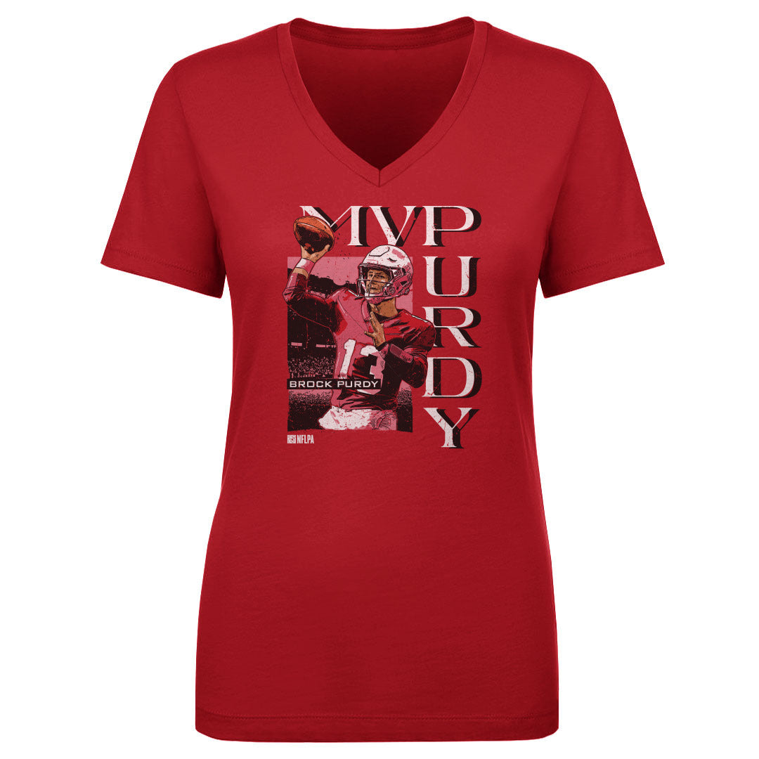 Brock Purdy Women&#39;s V-Neck T-Shirt | 500 LEVEL