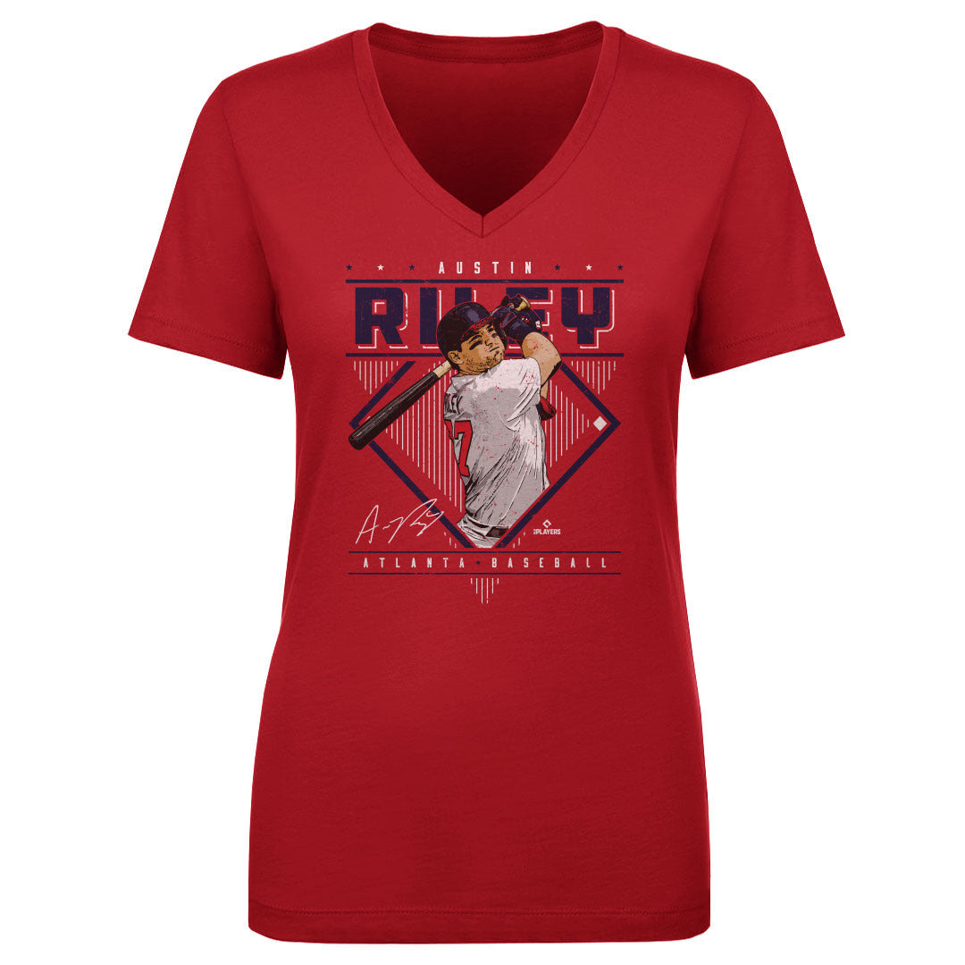 Austin Riley Women&#39;s V-Neck T-Shirt | 500 LEVEL