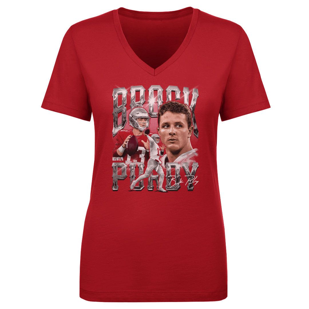 Brock Purdy Women&#39;s V-Neck T-Shirt | 500 LEVEL