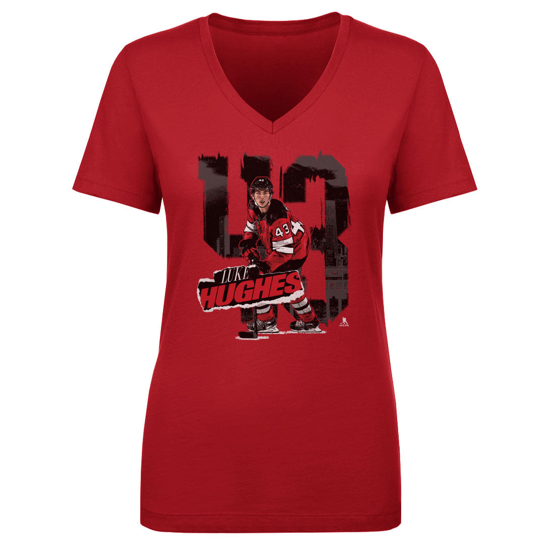 Luke Hughes Women&#39;s V-Neck T-Shirt | 500 LEVEL