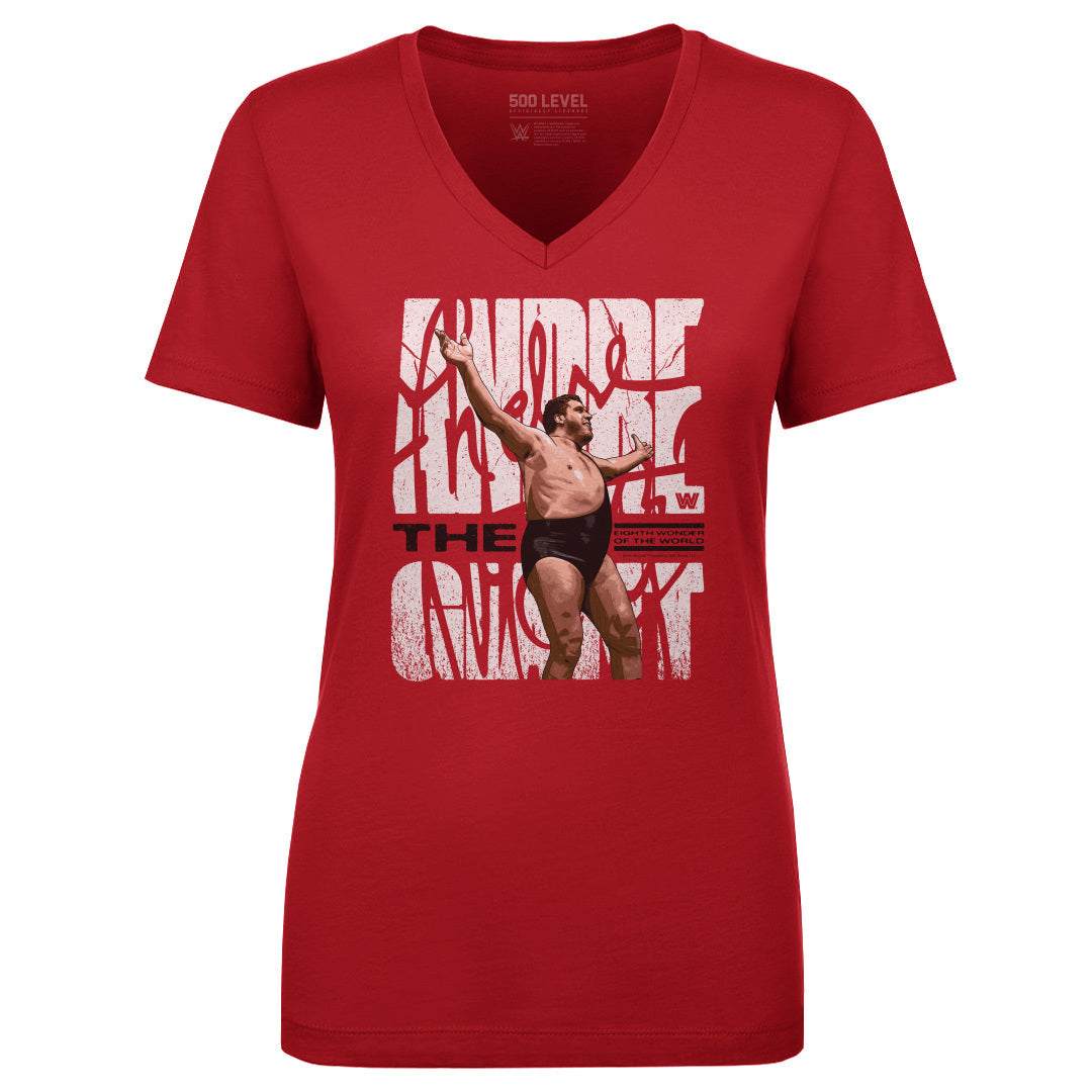 Andre The Giant Women&#39;s V-Neck T-Shirt | 500 LEVEL