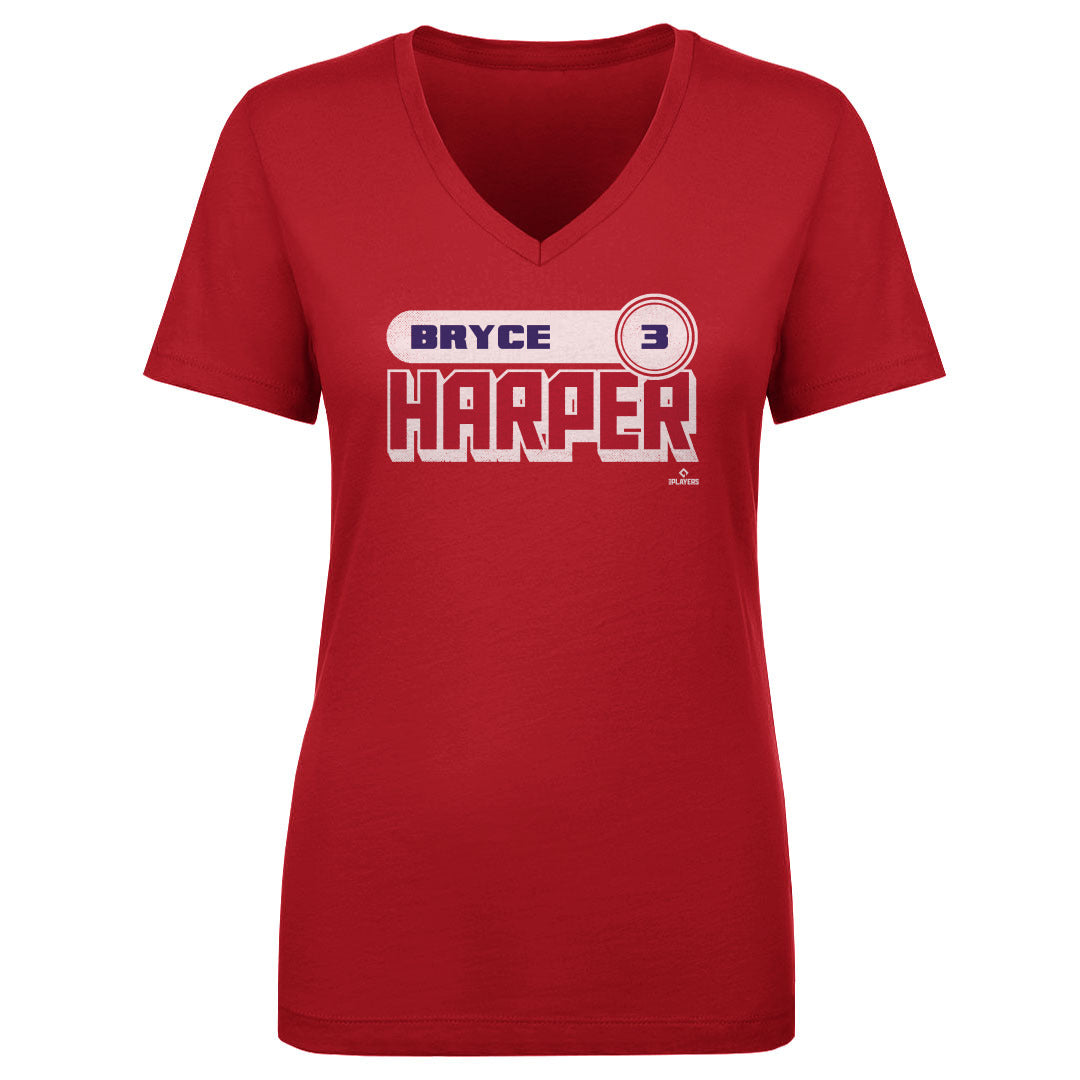 Bryce Harper Women&#39;s V-Neck T-Shirt | 500 LEVEL