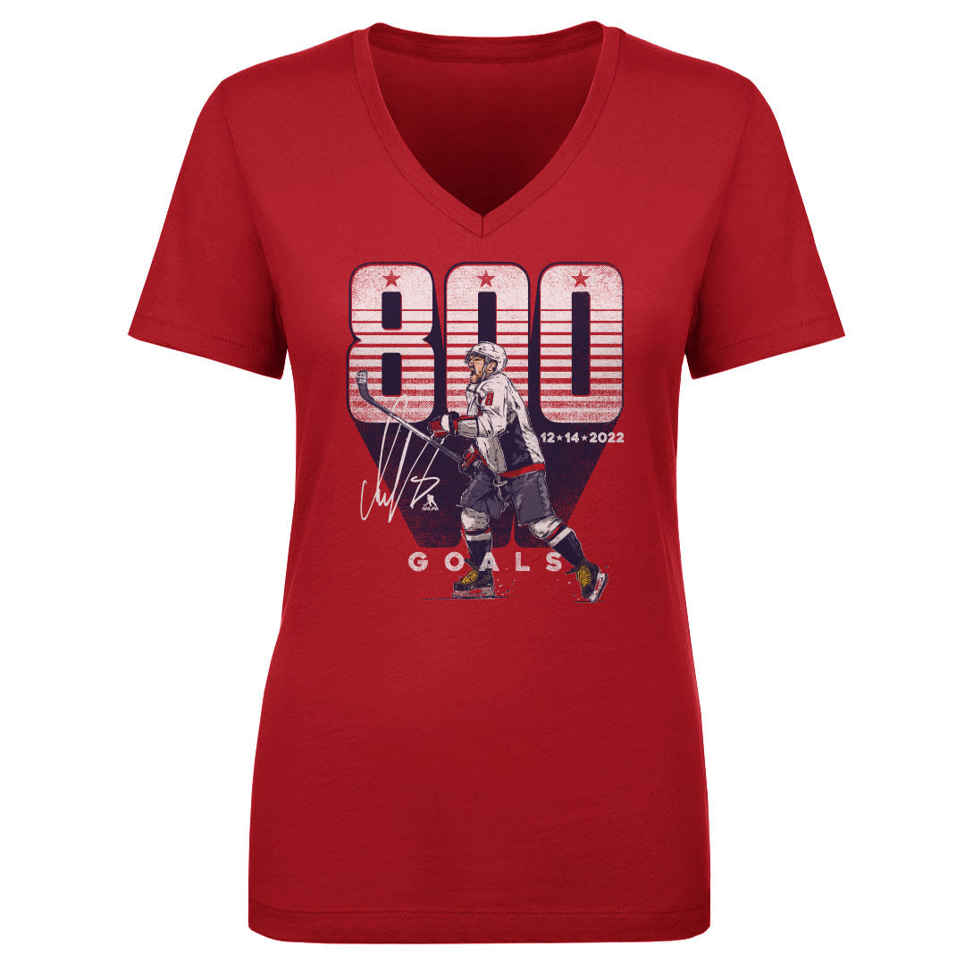 Alex Ovechkin Women&#39;s V-Neck T-Shirt | 500 LEVEL