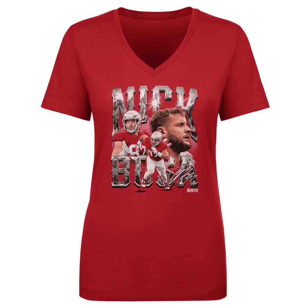 Nick Bosa Women&#39;s V-Neck T-Shirt | 500 LEVEL