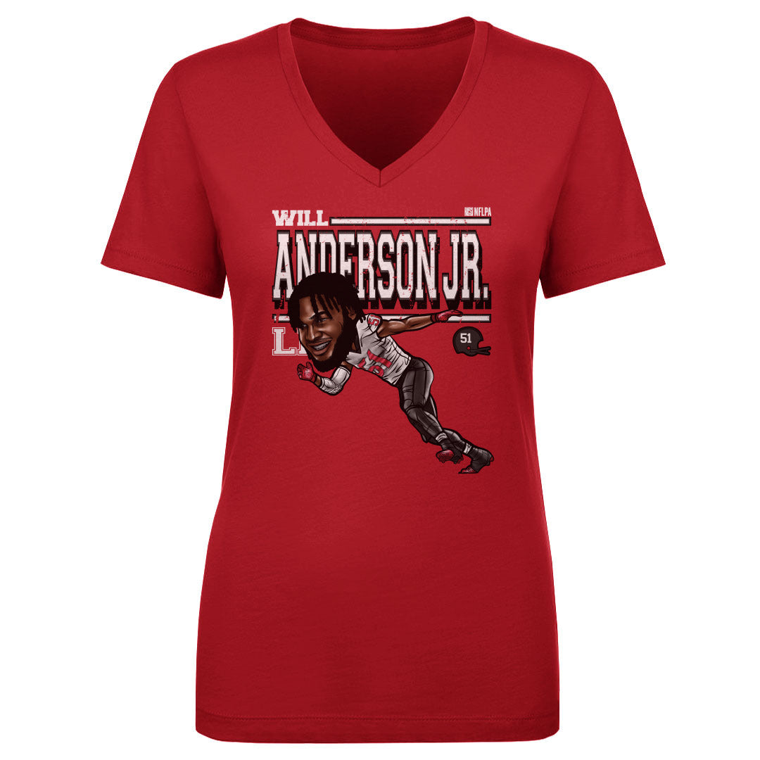 Will Anderson Jr. Women&#39;s V-Neck T-Shirt | 500 LEVEL