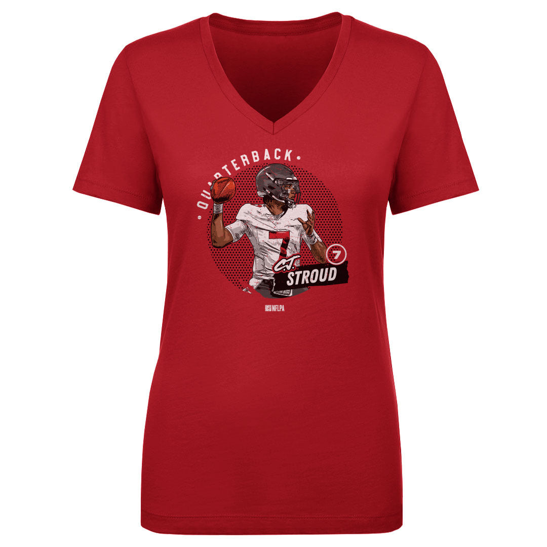 C.J. Stroud Women&#39;s V-Neck T-Shirt | 500 LEVEL