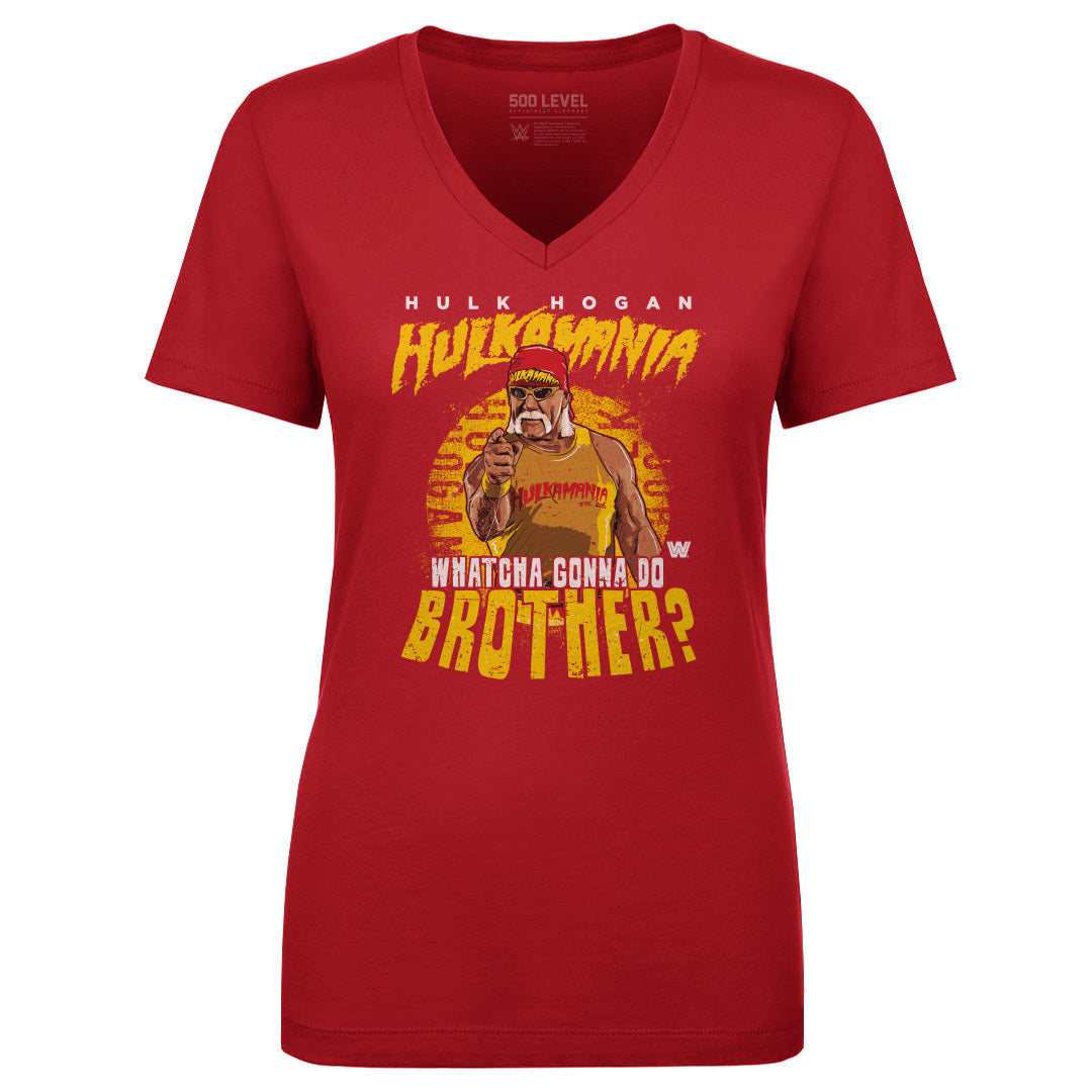 Hulk Hogan Women&#39;s V-Neck T-Shirt | 500 LEVEL