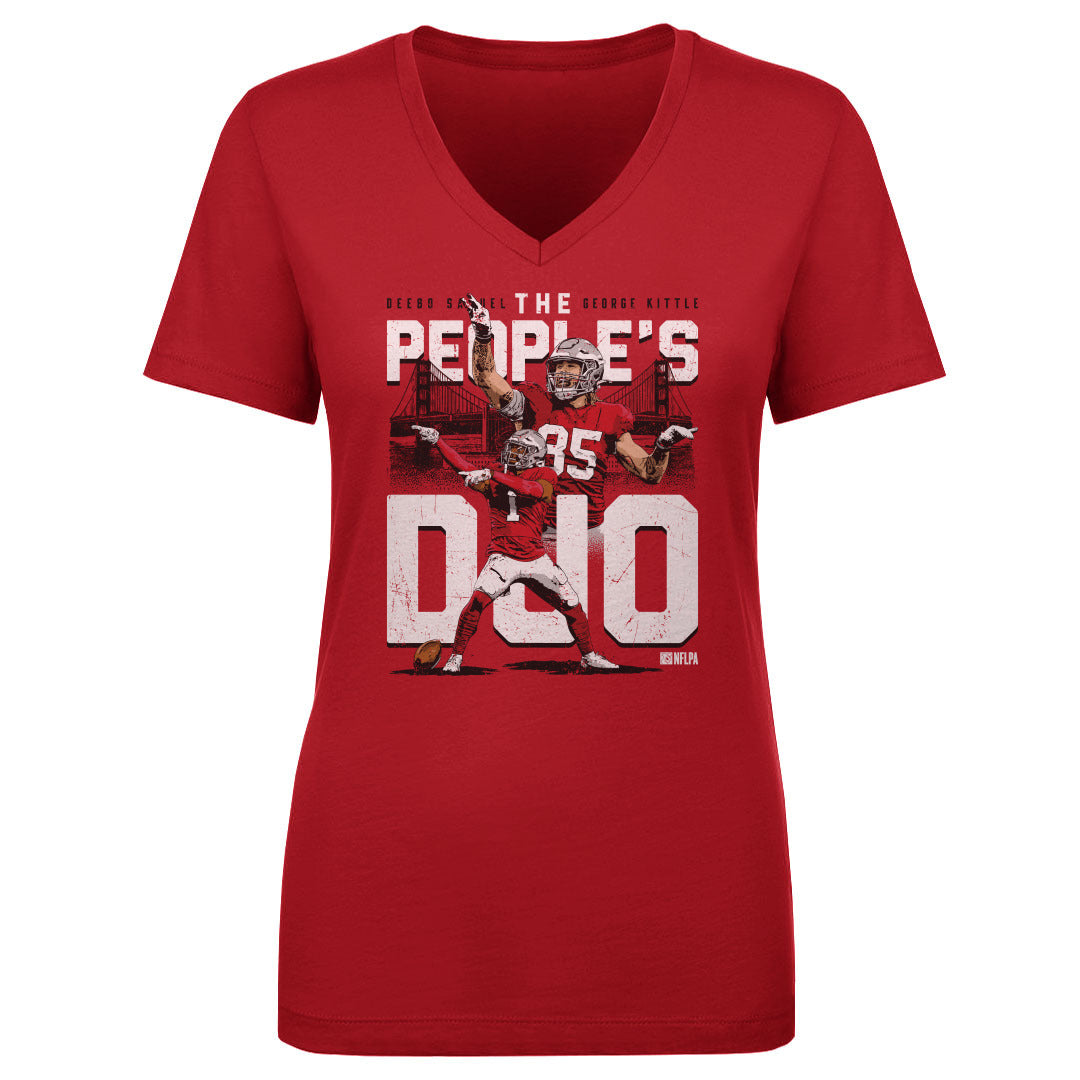 Deebo Samuel Women&#39;s V-Neck T-Shirt | 500 LEVEL