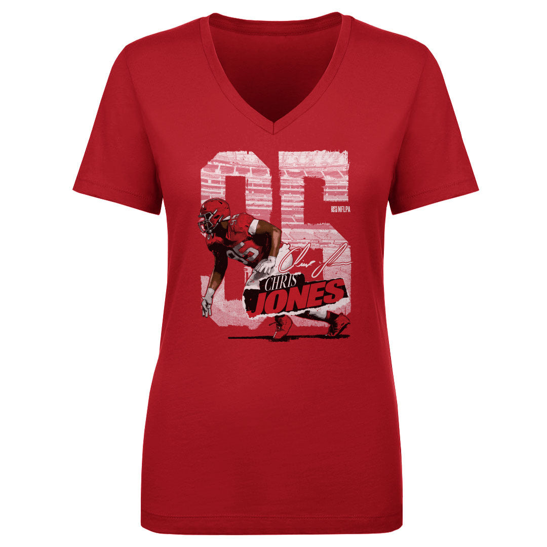 Chris Jones Women&#39;s V-Neck T-Shirt | 500 LEVEL