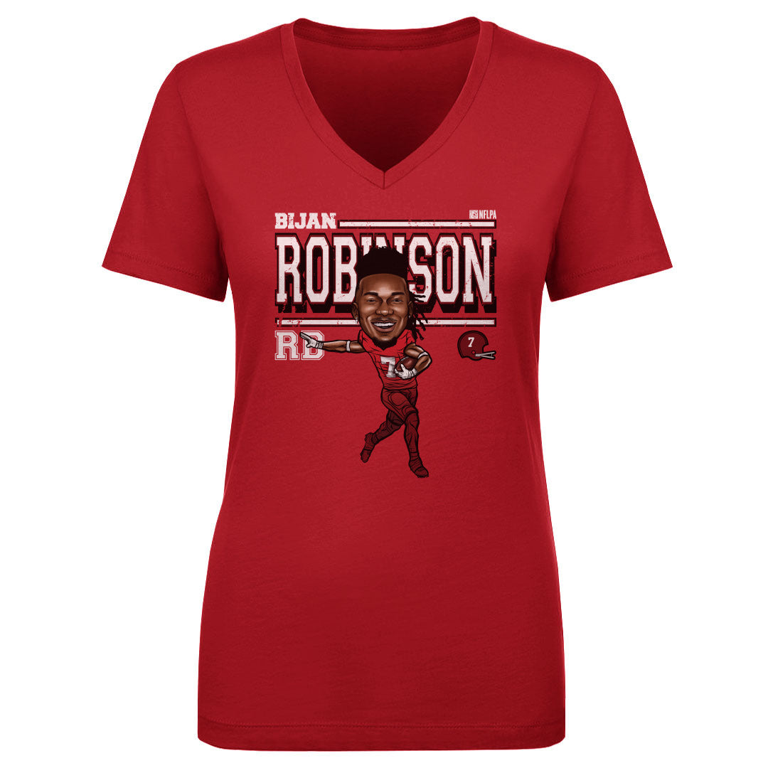 Bijan Robinson Women&#39;s V-Neck T-Shirt | 500 LEVEL