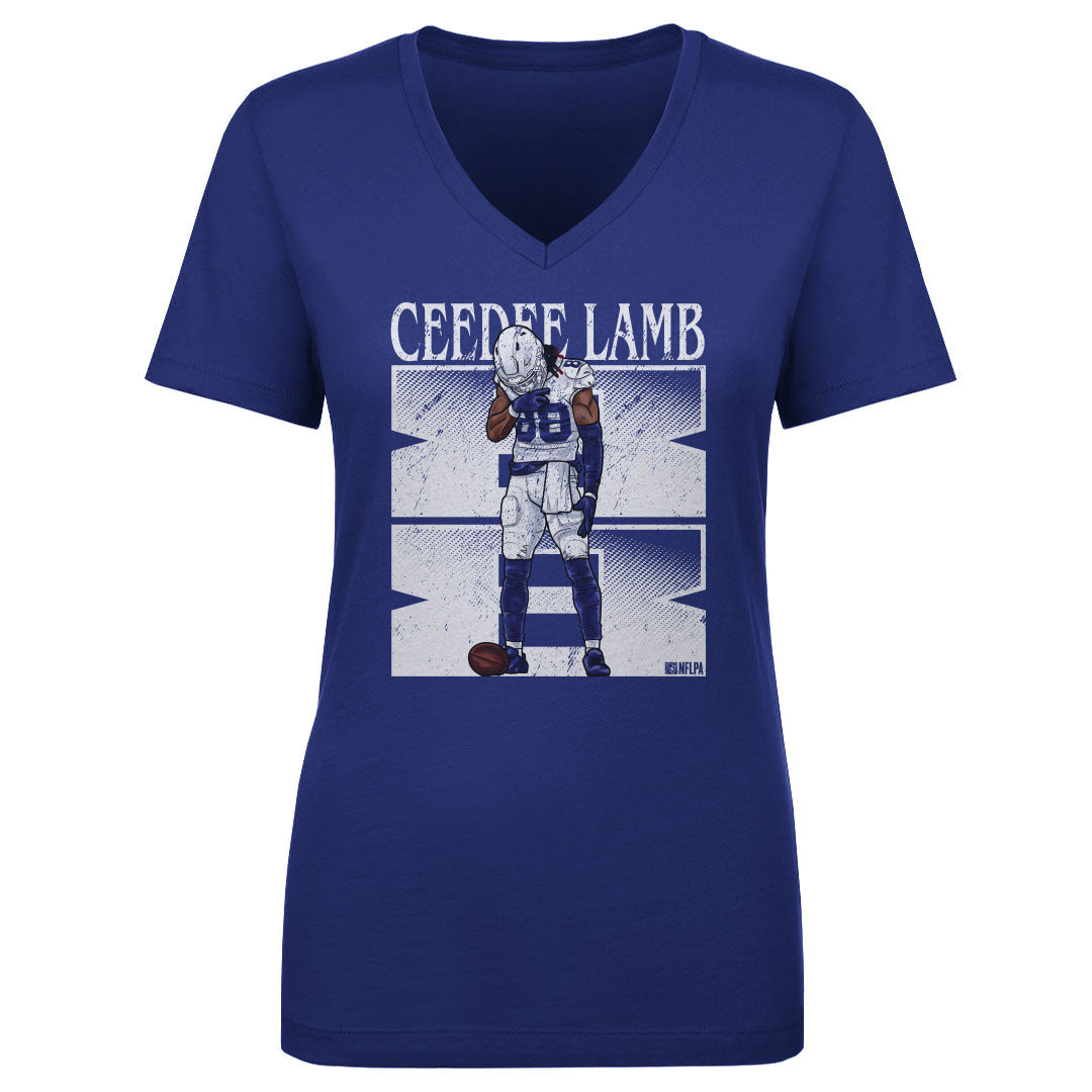 CeeDee Lamb Women&#39;s V-Neck T-Shirt | 500 LEVEL